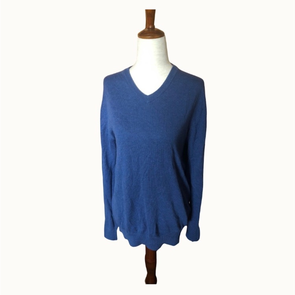 St.‎ John’s Bay V-neck Mens Blue Sweater Size S